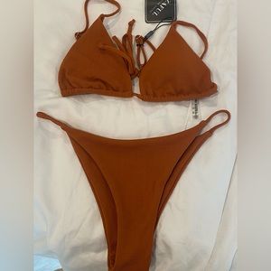 Zaful orange/rust bikini